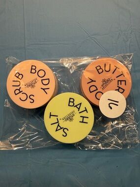 Studio Selection Peach & Lime Bath Trio - Body Scrub, Body Butter, Bath Salt